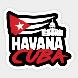 Havana Cuba Holiday Sticker